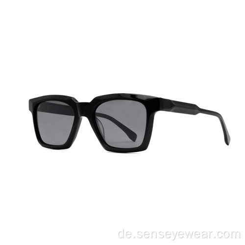 Modedesign Acetat Frames UV400 Polarisierte Sonnenbrille